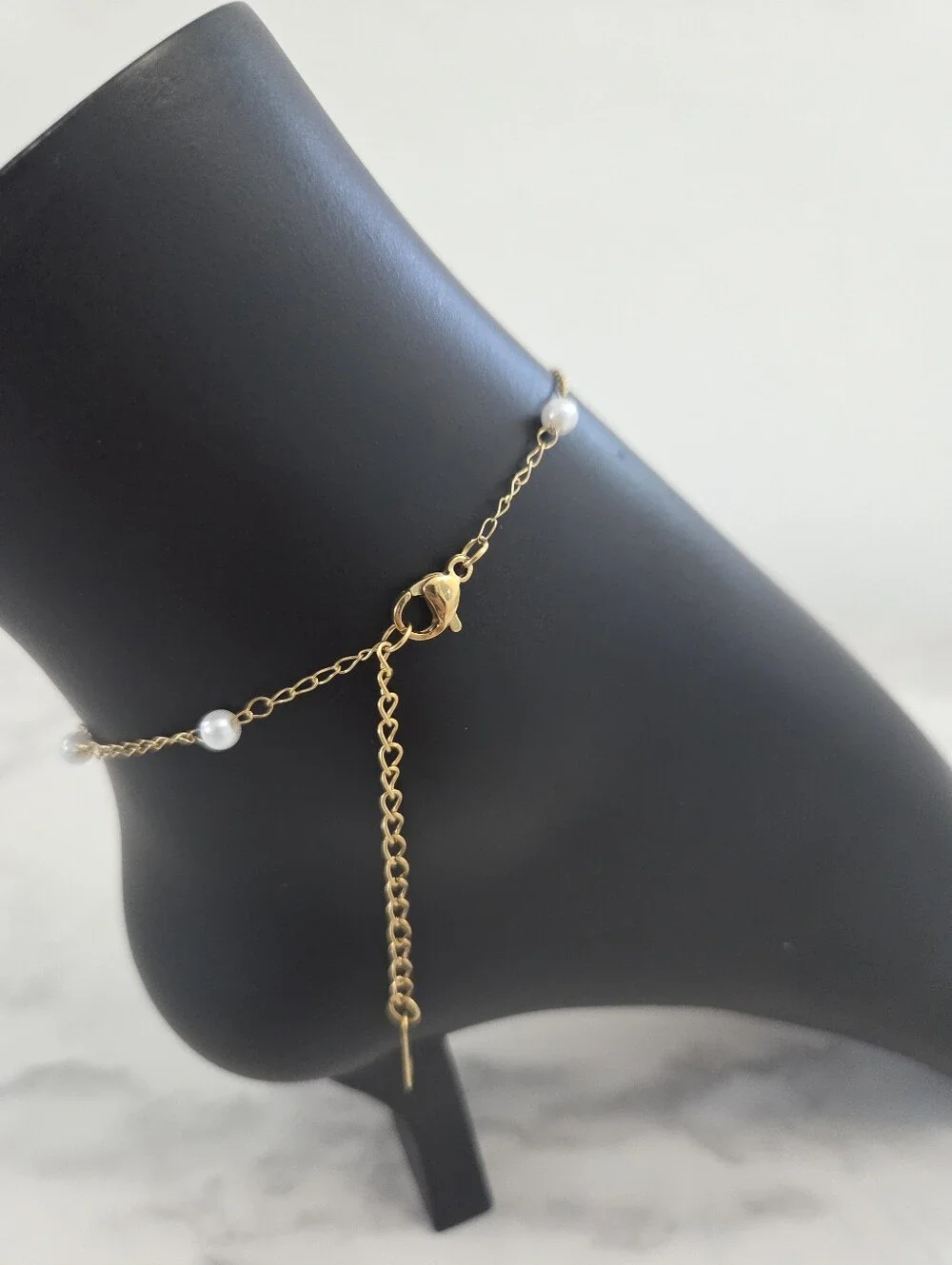 ​Gold Shell Starfish Pearl Anklet Nautical Charm Bracelet Boho Summer Jewelry - Picture 9 of 12